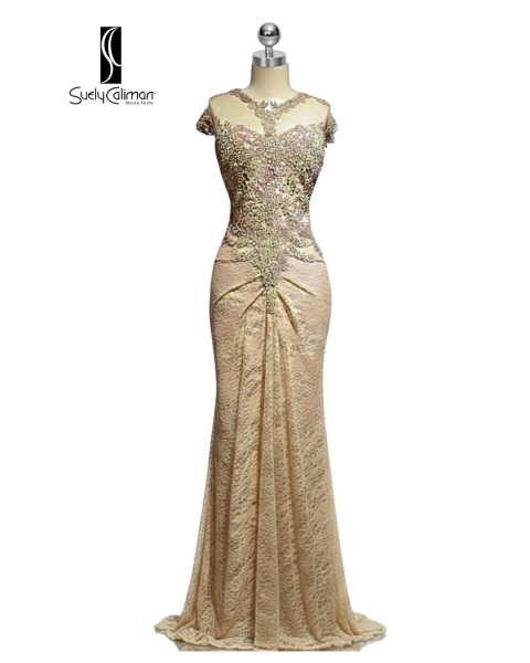 VESTIDO JUSTO RENDA DRAPEADA